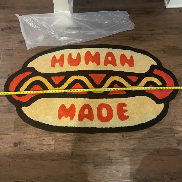 ヒューマンメイド HOT DOG RUG LARGE ホットドッグ ラグマット